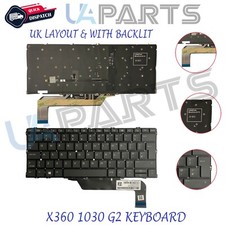 For HP EliteBook X360 1030 G2 1030 G3 1030 G4 UK Laptop Keyboard With Backlit