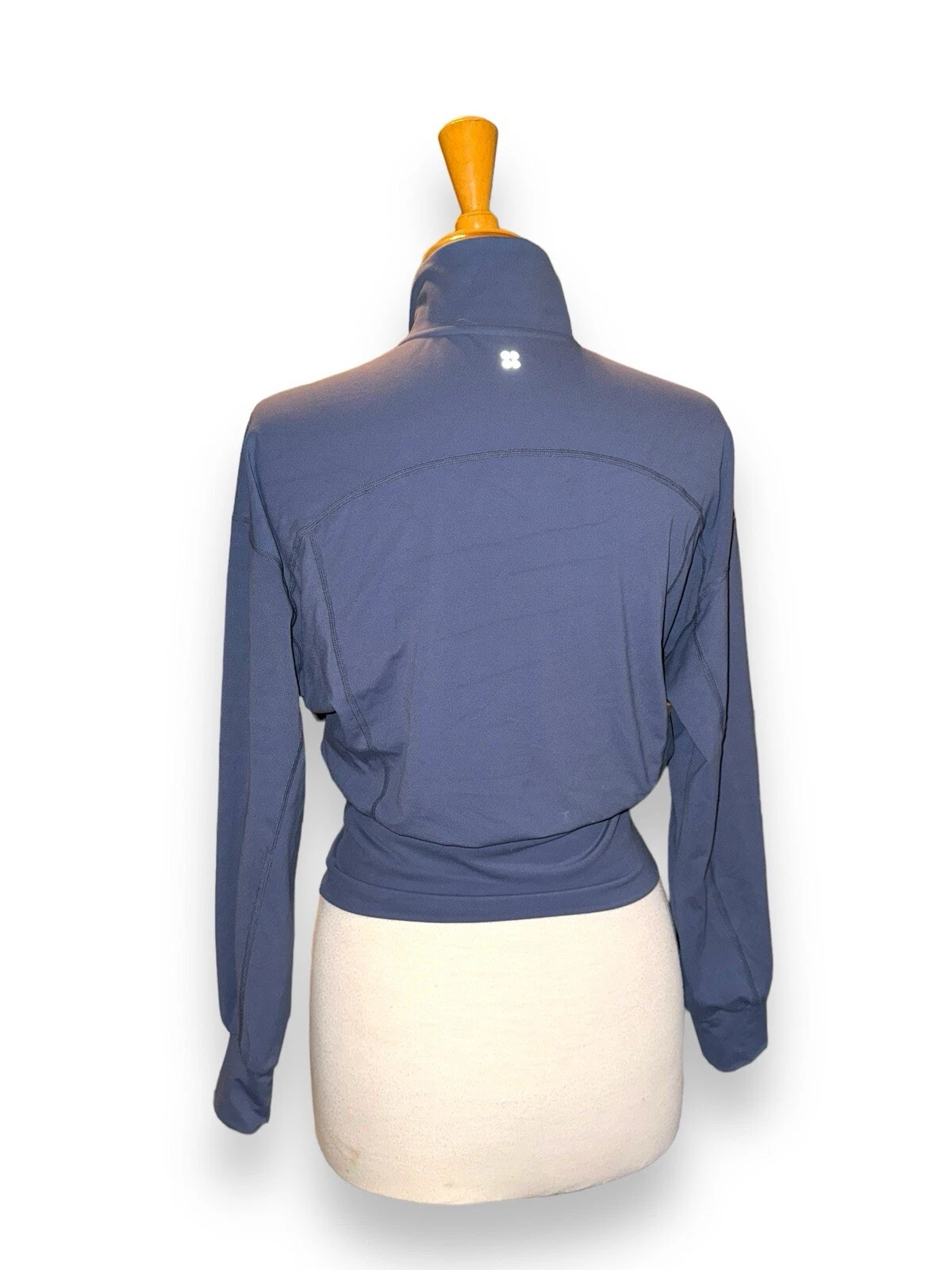 sweaty-betty short fitted full zip jacket