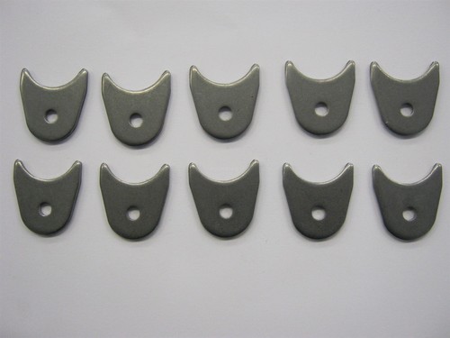 Body Tab Radius Mounts 10 pack 1/4" Hole Gussets Mounting Tab .130" thick Flat - Picture 2 of 2