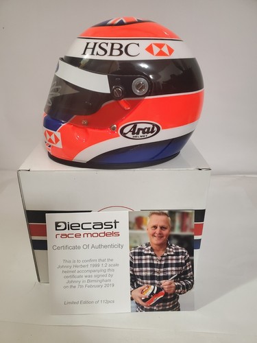 Johnny Herbert 1999 1:2 1/2 helmet - Signed - Picture 3 of 4