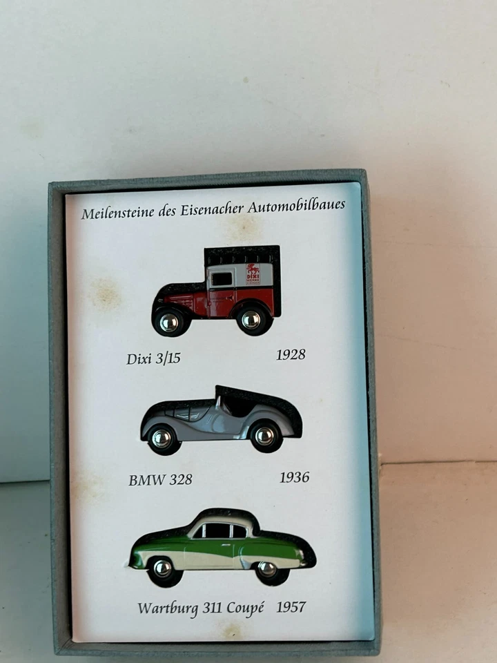 Colección Museo Bub escala 1:87 1928 Dixie, BMW 328 1936, 1957 Wartburg cupé Foto 3 de 4