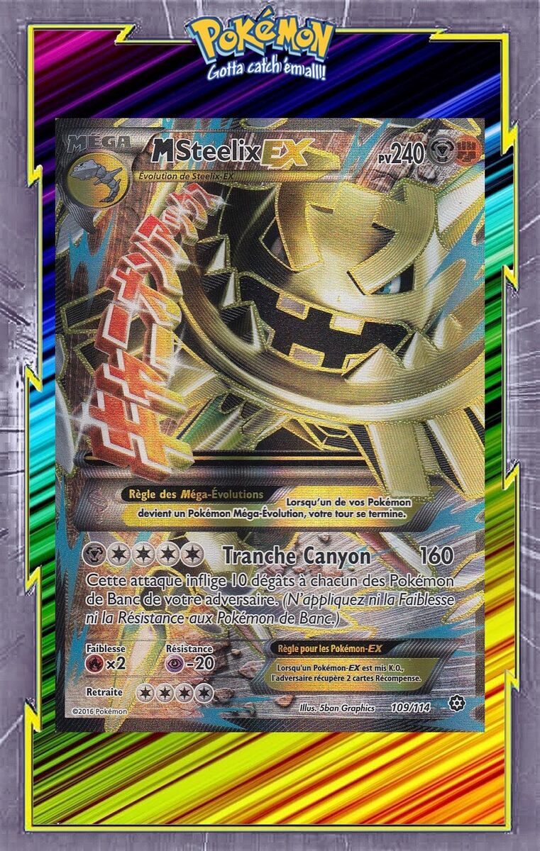 🌈M Steelix EX - XY11:Offensive Vapeur - 109/114 - Carte