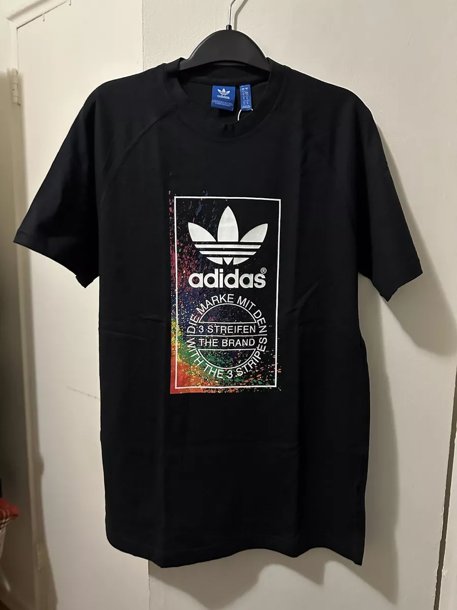Adidas Pride Rainbow T Shirt 2016 Black Men s Small BNWT