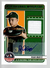 2023 USA Stars & Stripes U18 WC South Africa Auto #U18-RM Ruan Maritz 39/72