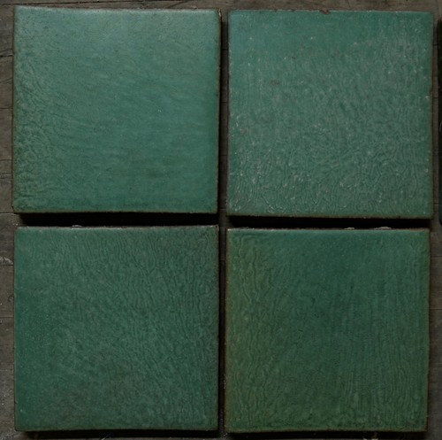 Matte Green Mosaic Tile Co. Vintage Field Tile 6" | eBay