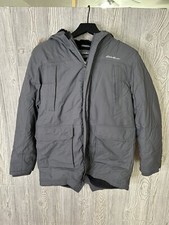 EDDIE BAUER WINTER DOWN JACKET KIDS GIRLS Large 14 Gray Puffer Coat