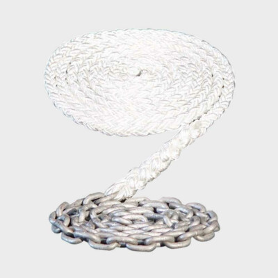 Maxwell Boat Anchor Rode 7E671 | 5/16 Inch x 25 FT Chain 400 FT Rope