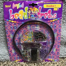 Lisa Frank Bead Dreams Headband Sequin Hemp Feathers Crafting Kit Vtg Sealed