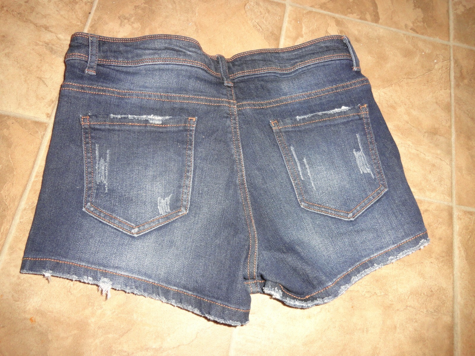 Women's Nine Skinny Distressed Denim Shorts Si… Gem