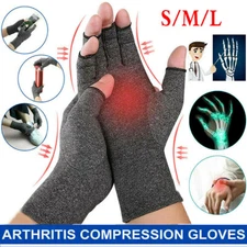 Anti Arthritis CompressionGloves Fingerless Support Rheumatoid Hand Pain Reliefɞ