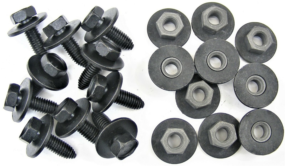 Toyota Body Bolts & Nuts- M8-1.25 x 25mm Long- 13mm Hex