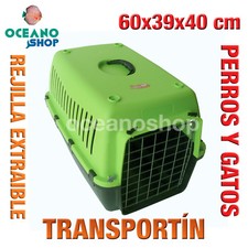 TRANSPORTIN PERROS Y GATOS CALIDAD REJILLA EXTRAIBLE ASA 60x39x40 cm L546 2033