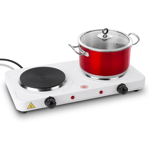 2000W Dual Electric Burner Hot Plate Portable Stove with 5Temperature