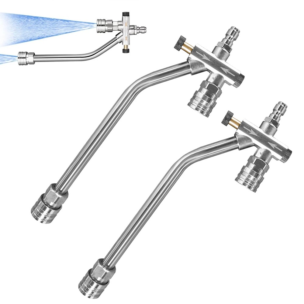 2pcs Foam Cannon Dual Connector Pressure Washer Foam Blaster 1/4"" Lance Nozzle