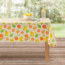 Mainstays PEVA Rectangular Tablecloth - Citrus Toss 60 in x 84 in