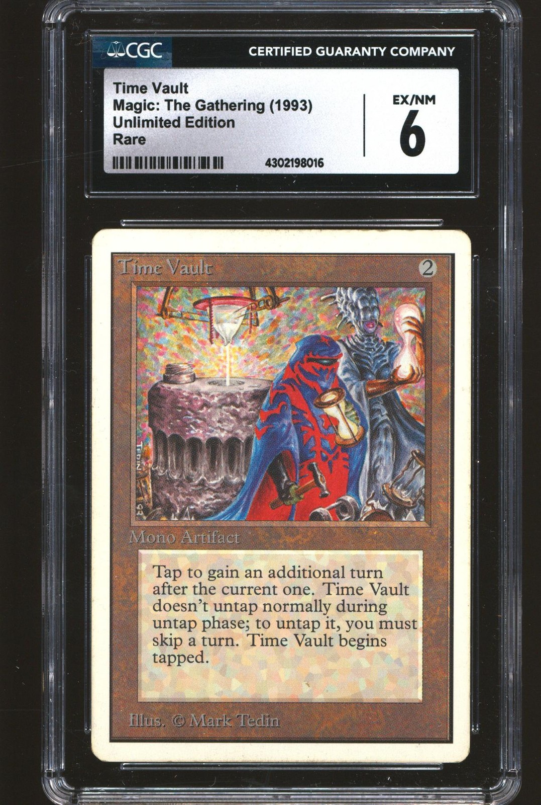 Magic MTG Unlimited Time Vault CGC 6 MODERATELY PLAYED MP