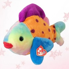    FREE SHIPPING    LIPS BUDDY    1999 TY Beanie BUDDY Fish - MWMT'S
