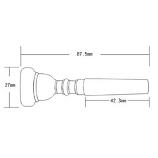 Trumpet Mouthpiece Vincent Bach 351 Series Standard Trumpet MouthpiecesJIUI Yi