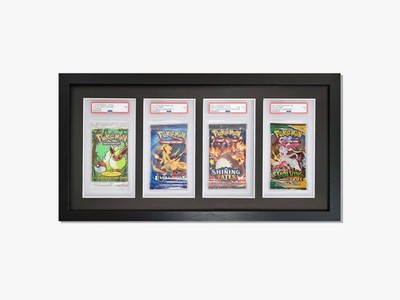Rahmen für 4 Graded Booster Packs Platten Artset Display für PSA Size Booster