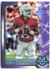 2021-22 Bowman University #15 Casey Thompson Chrome Purple