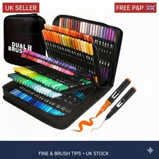 Vibrant Double Ended Watercolour Markers Art Set for Drawing&Crafts