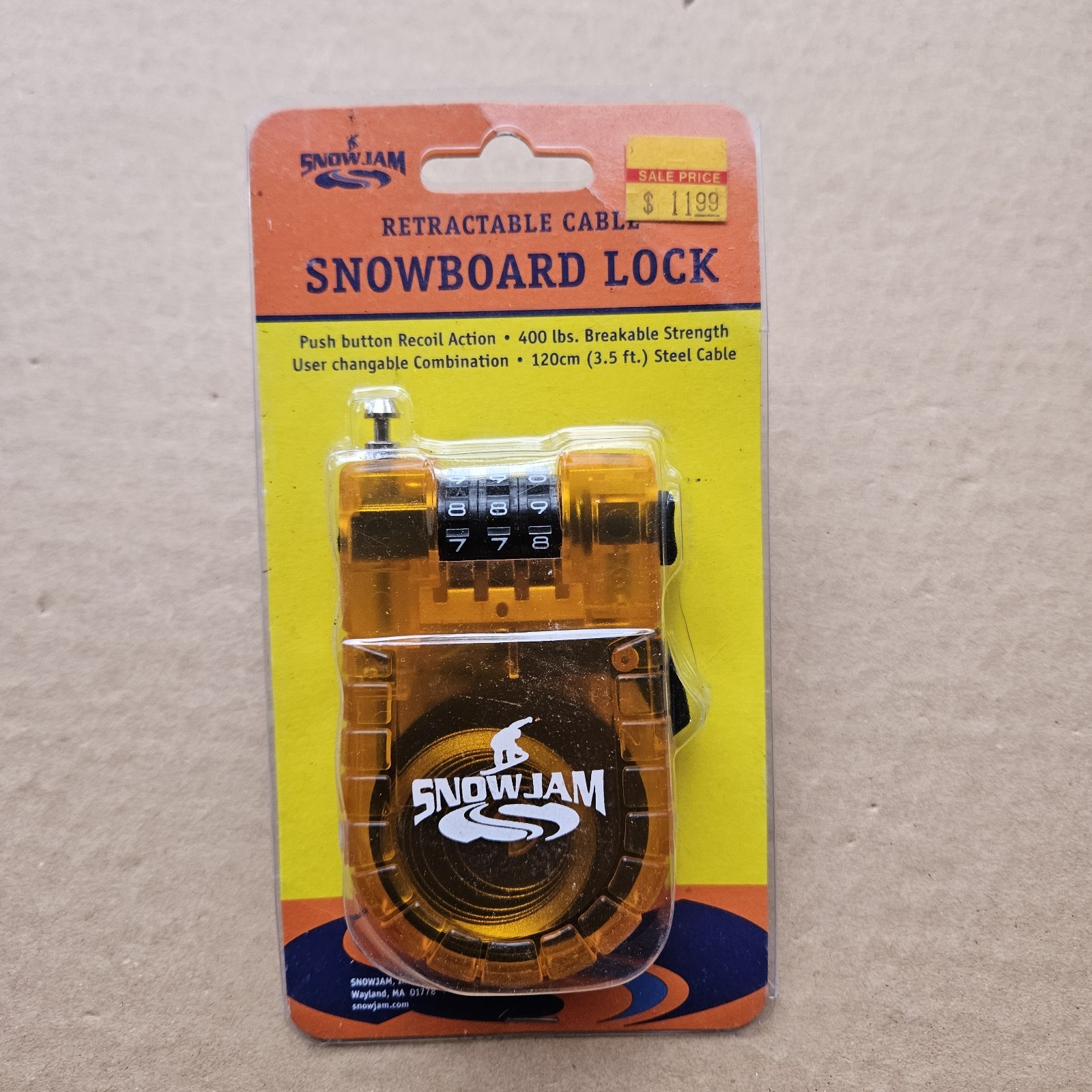 Lock Snowjam Clear Orange New
