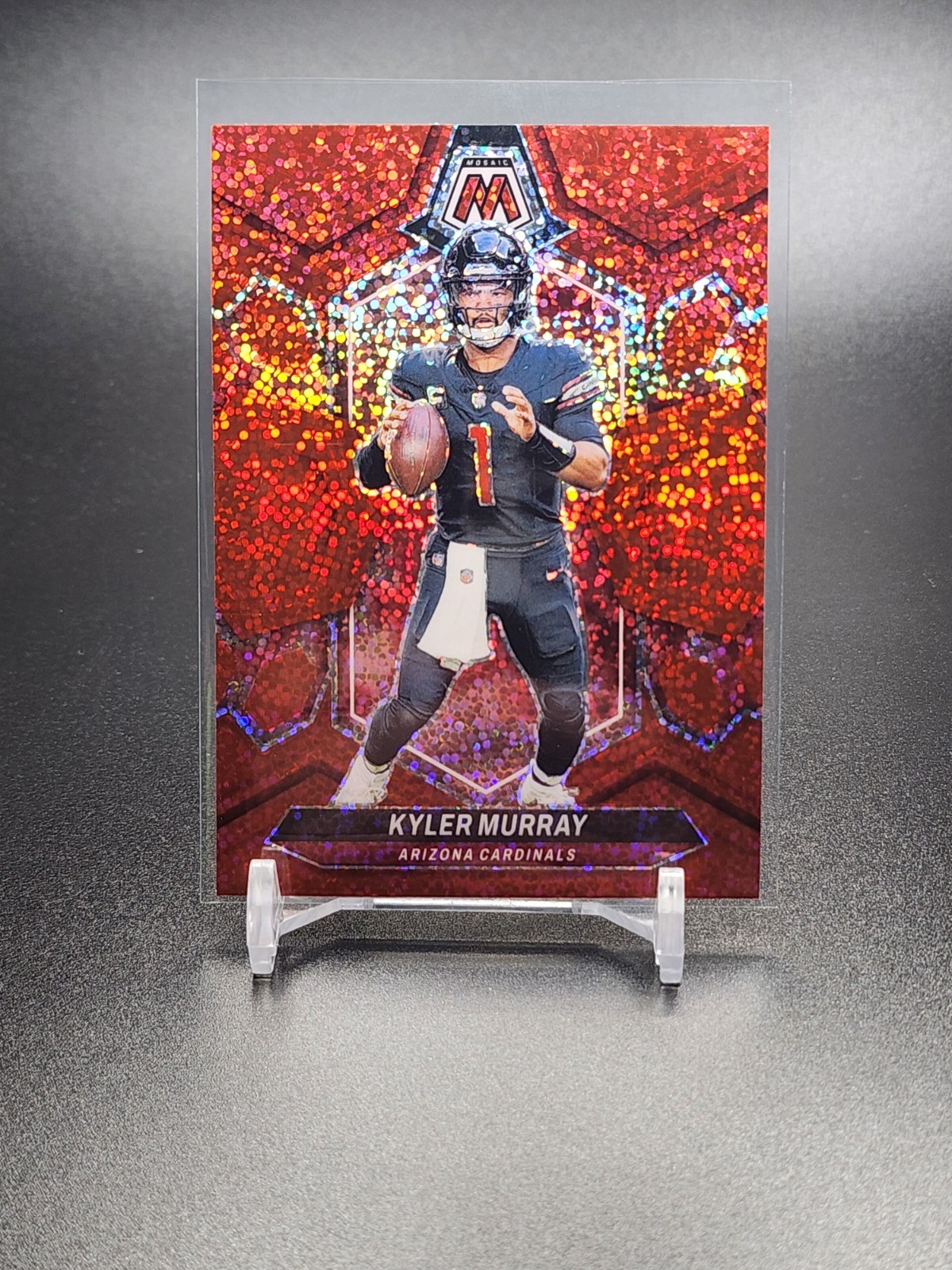2024 Panini Mosaic Kyler Murray Red Sparkle SSP #1 Arizona Cardinals