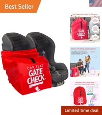 Durable Red Gate Check Bag for Infant Car Seats - Travel Essentials for Parents