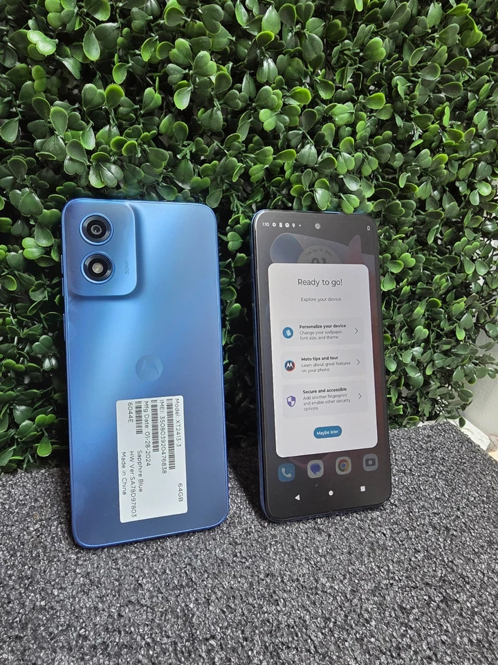 Motorola Moto G Play (2024) 3rd Gen – XT2413 – 64GB – Unlocked – Sapphire Blue – - Image 2 of 4