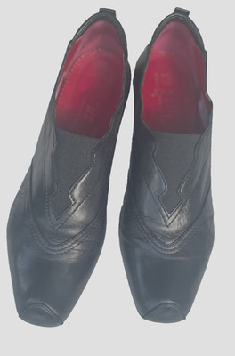 Vabene Damen Halbschuh feste Schuhe Leder Gr. 39 Schwarz