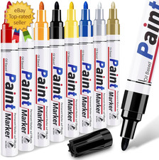 Oil Based Paint Markers for Metal: 8 Colors Oil Based Permanent Paint Pens