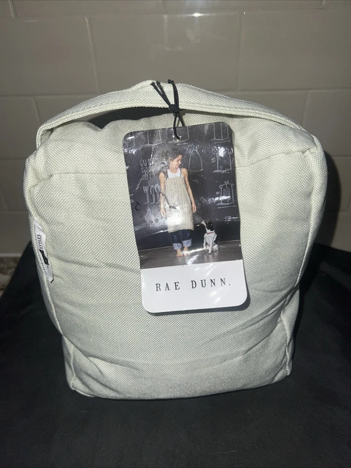 Rae Dunn Welcome To My Crib Door Stop Stay Blanco Negro Nuevo con Etiquetas Manija Peso Pesado Foto 3 de 3