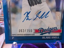 Blake Snell Baseball Serial Numbered Sports Trading Cards