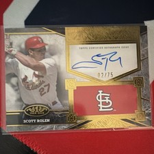 2025 Topps Tier One Autograph Serial /75 Scott Rolen Cardinals TSS-SR