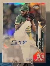 2020 Topps Chrome Baseball Sean Manaea Refractor Auto #USA-SMA ATHLETICS