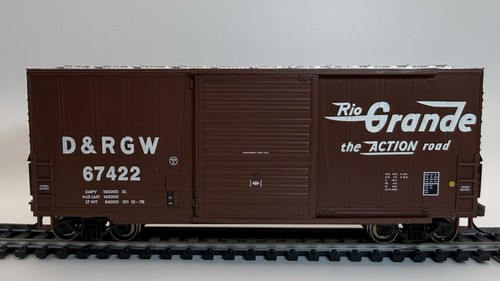 HO Bachmann Rio Grande Hi Cube Boxcar 67422 - Ruedas de acero Acopladores Kadee | Zustand: New