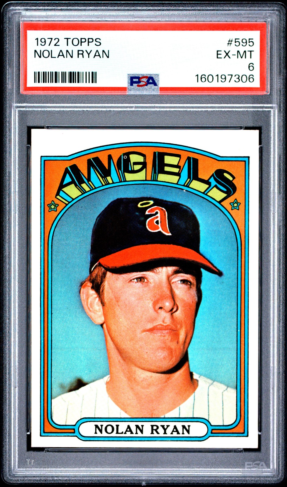 1972 TOPPS #595 NOLAN RYAN PSA 6