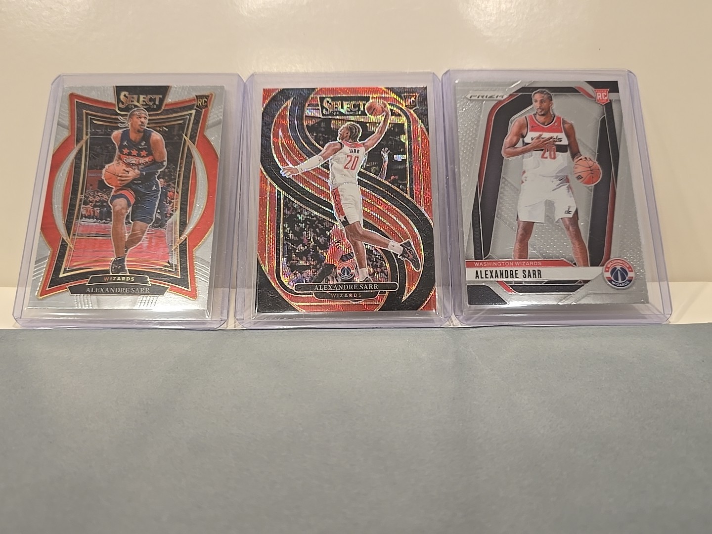 2024-25 Panini Select Premier Level Alexandre Sarr Red Wave (RC) + Base Prizm!!