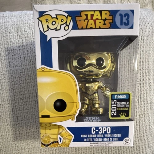 Funko Pop! Vinyl: C-3PO Star Wars Summer Convention Gold Chrome #13 Shared