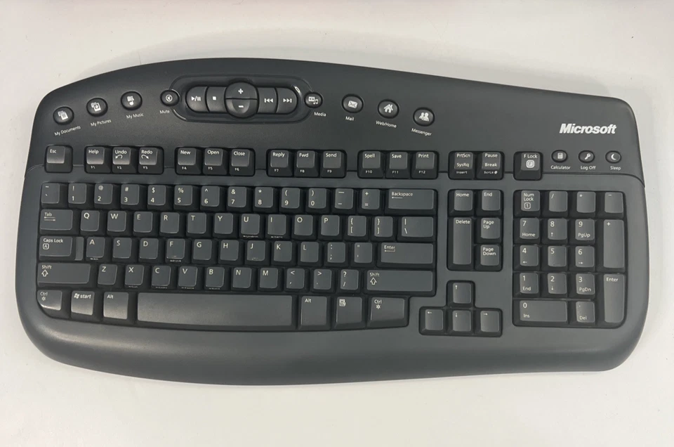 Microsoft Wireless Optical Desktop 1000 Keyboard, Receiver Dongle & Mouse - Image 2 of 4