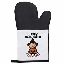 'Happy Halloween Witch' Oven Glove / Mitt (OG00061073)