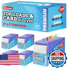 1000 Trading Cards Sleeves Top Loads, 3