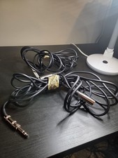 Pair Of 3Ft XLR 3P Male to 1/4inchinch TS MONO Male Microphone Cable