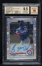 2020 Bowman Chrome Prospects Refractor Sherten Apostel BGS 9.5 GEM MINT Auto ya6
