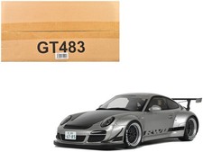 2024 Porsche 911 RWB Abu Silver/Black Hood 1/18 GT Spirit