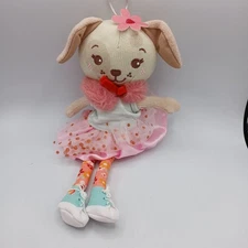 Sunny Days Entertainment Hopscotch Lane Knit Dog Plush Rosy 12" Stuffed Animal