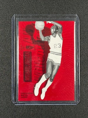 MICHAEL JORDAN 2023 SKYBOX METAL UNIVERSE #101 PRECIOUS METAL GEMS RED PMG /100