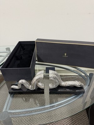 L'OBJET Platinum Snake Book Ends ... Classics ... $1250+!