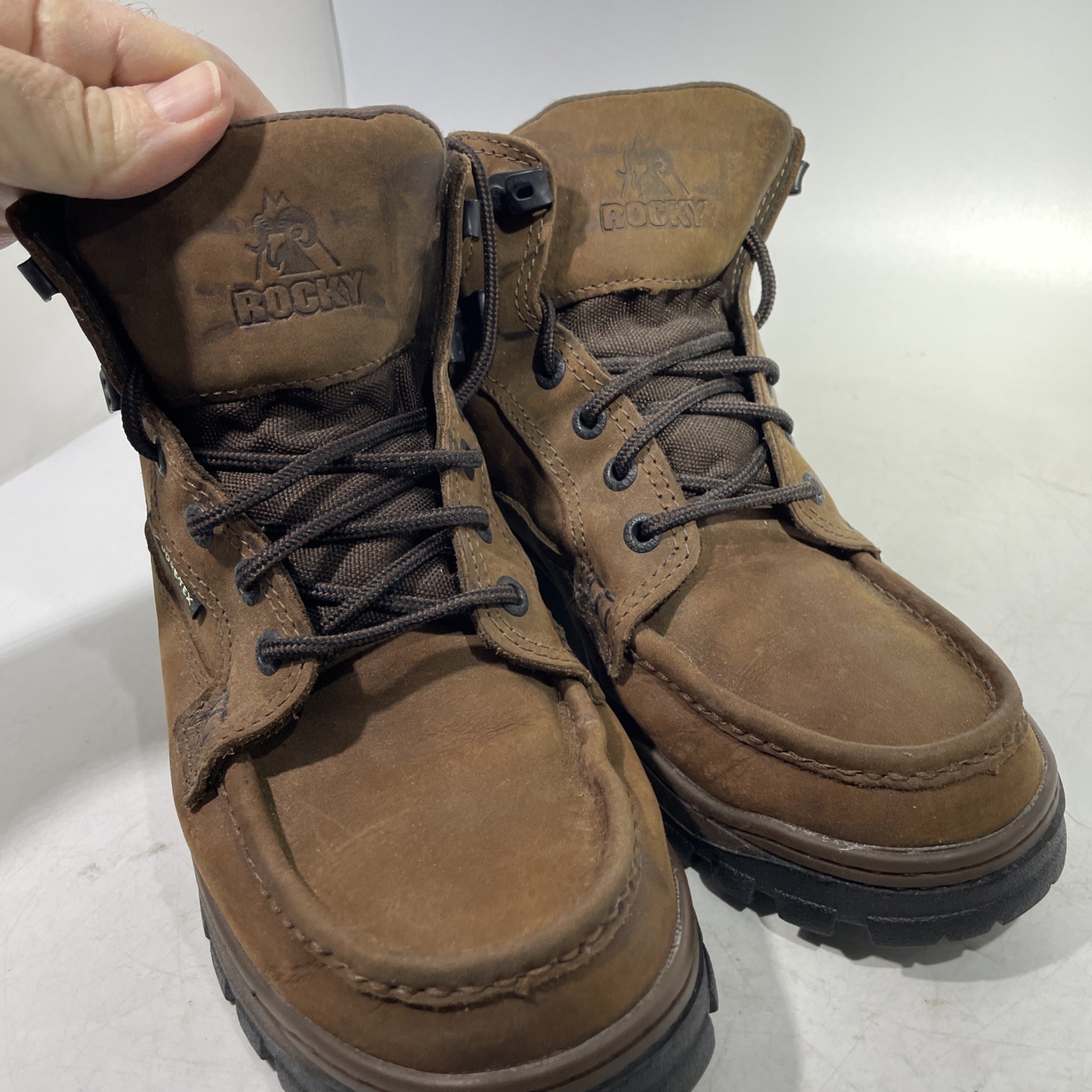 Rocky Boots Mens Size 7 Brown Outback GTX GORE-TEX Waterproof Moc Toe 8723 8”