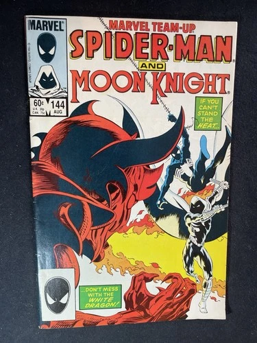$1 VINTAGE COMICS MARVEL TEAM UP #144 COMIC BOOK SPIDER-MAN MOON KNIGHT